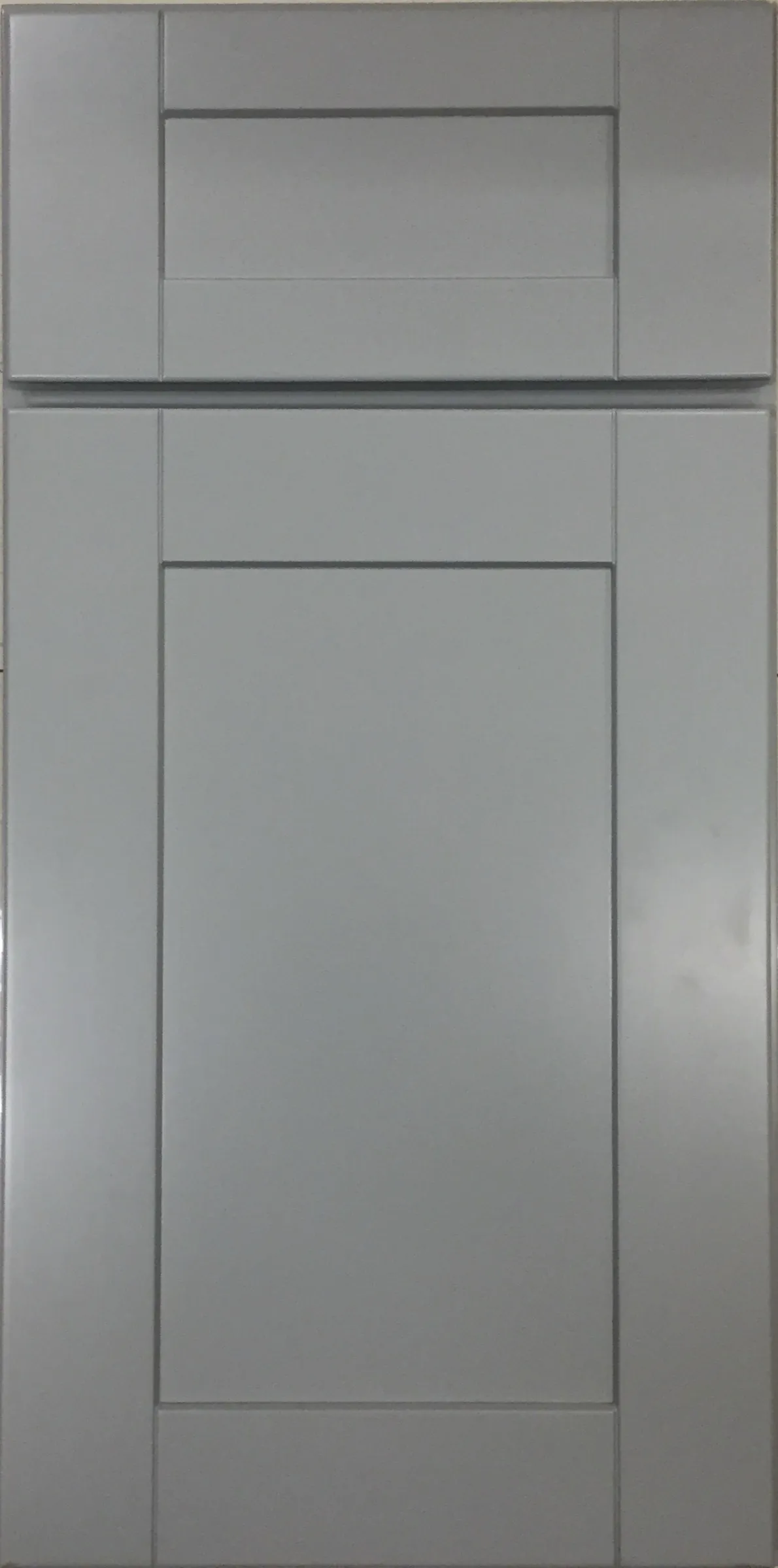 Ash Gray shaker cabinet door front