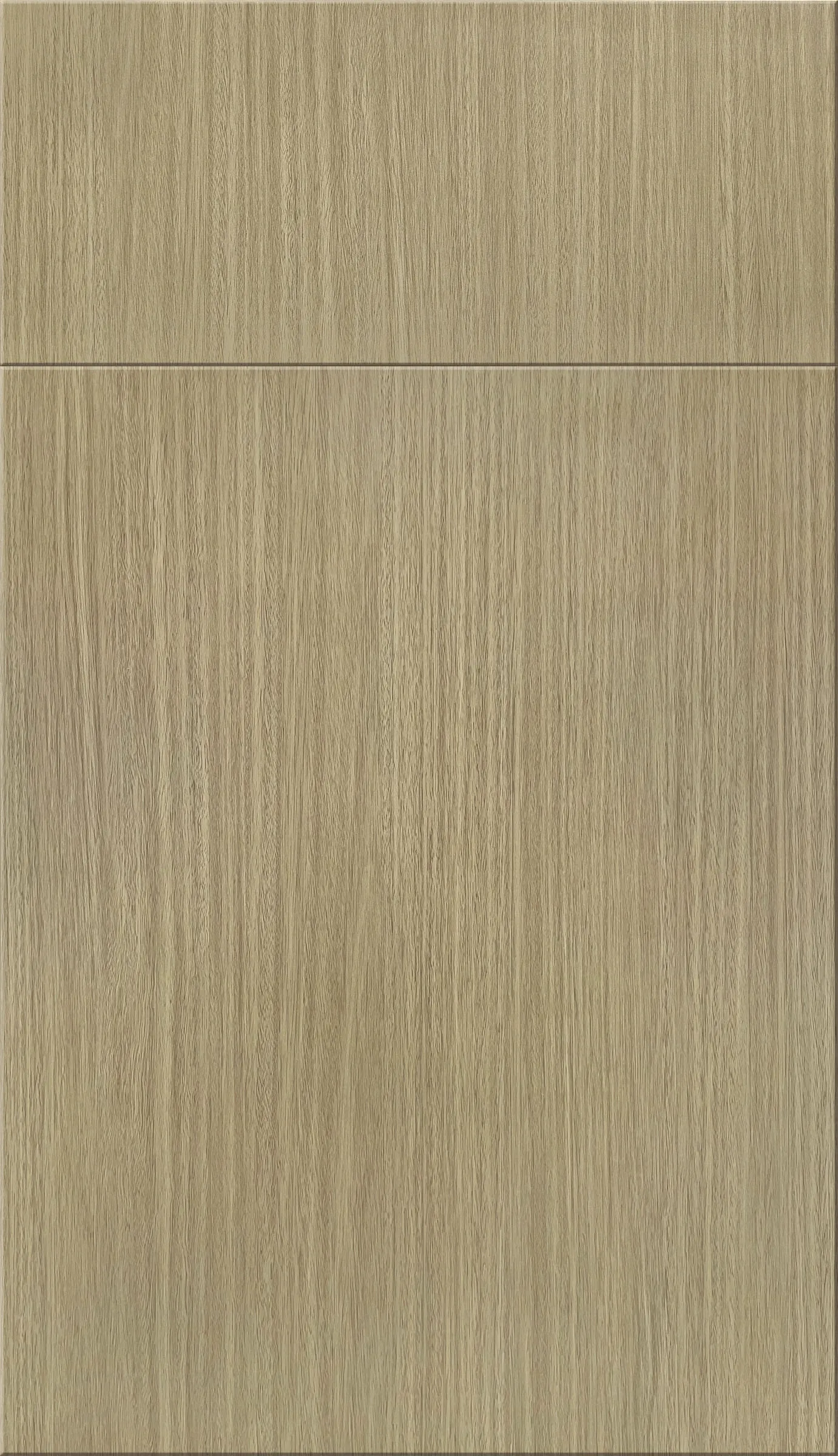 Blonde Timber frameless cabinet door front with light woodgrain
