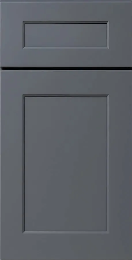 Charcoal-gray shaker cabinet door and drawer front