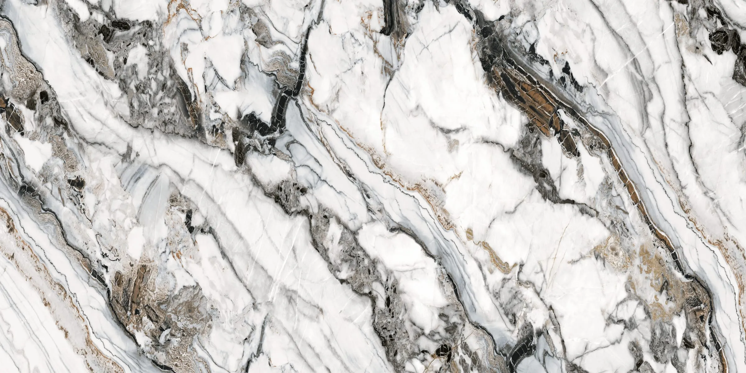 VENETIAN BROWN printed-surface quartz slab, full-surface swatch