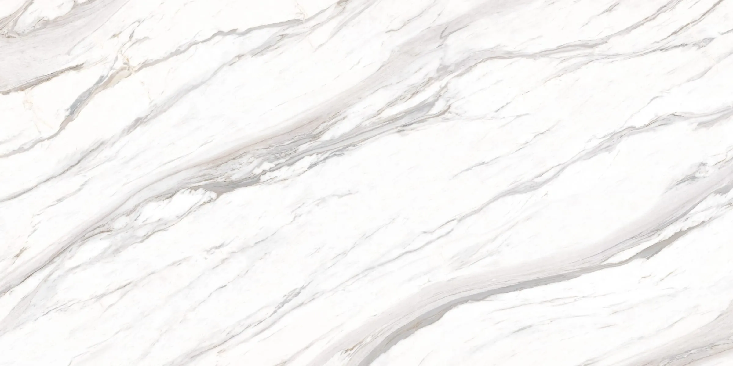 Volakas printed-surface quartz slab, full-surface swatch
