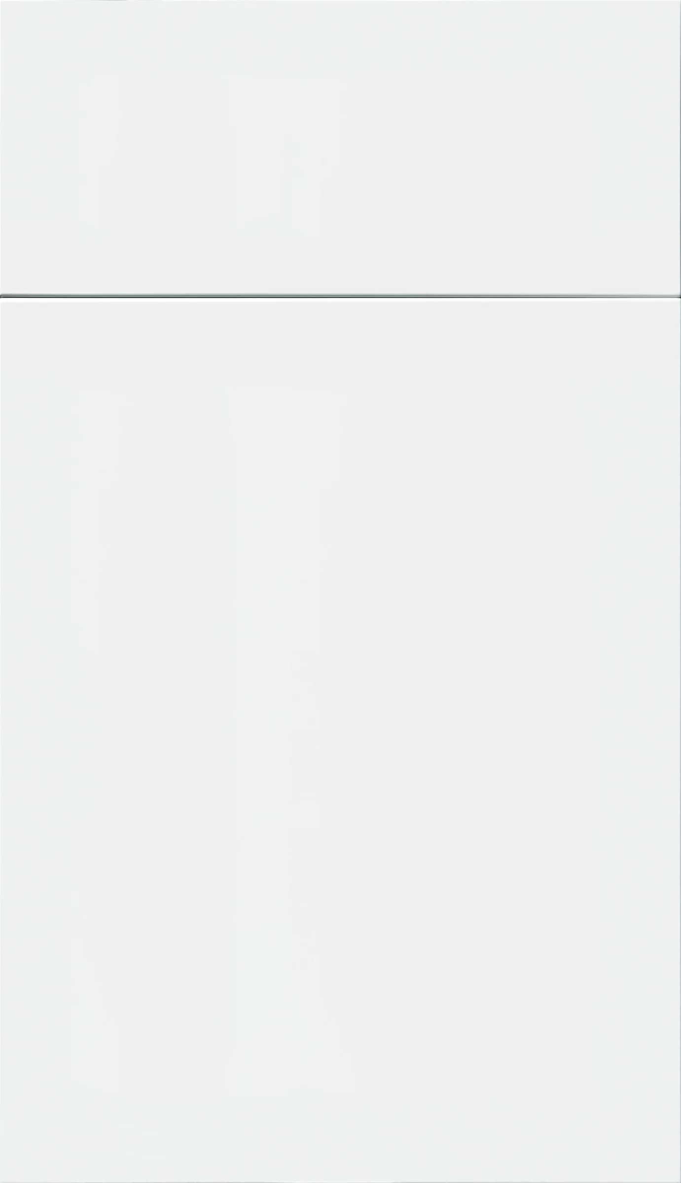 Glossy White frameless cabinet door front