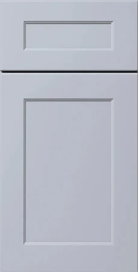 Cool light-gray shaker cabinet door and drawer front