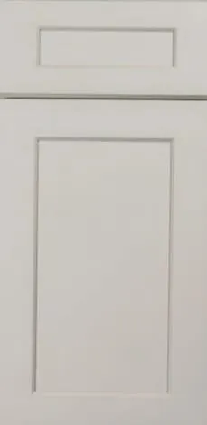 Light warm-grey shaker door and drawer front