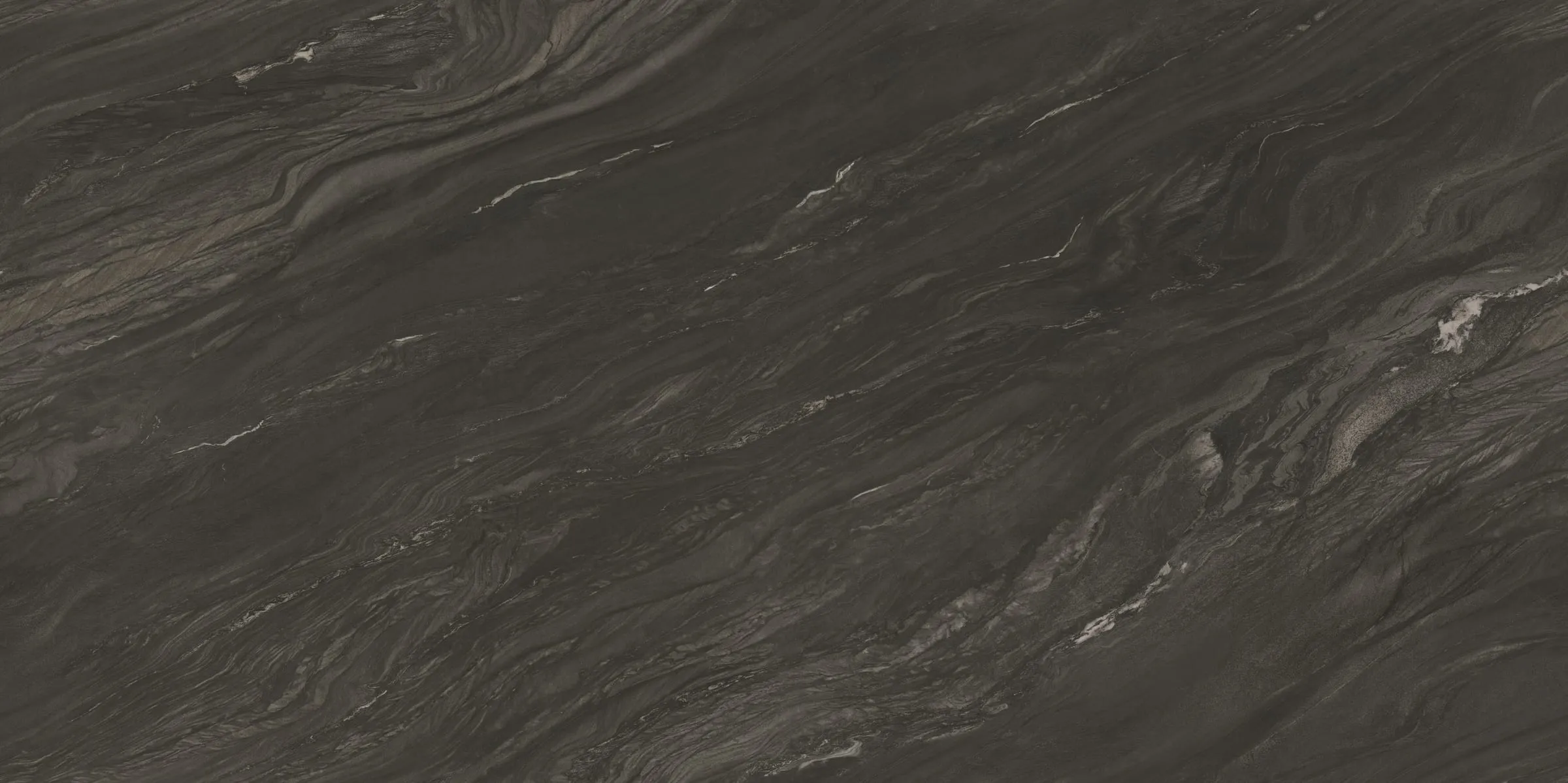 Black Tempest porcelain slab, full-surface swatch