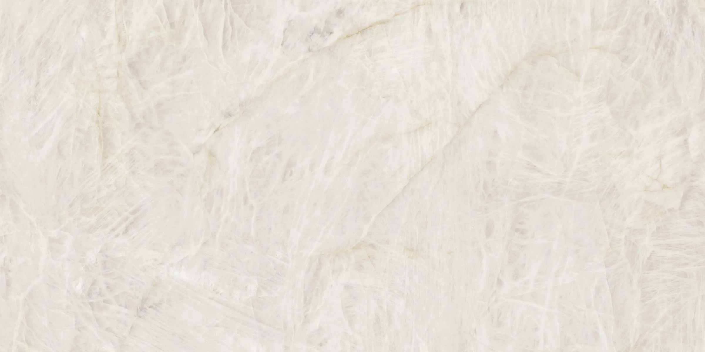 Crystal White porcelain slab, full-surface swatch
