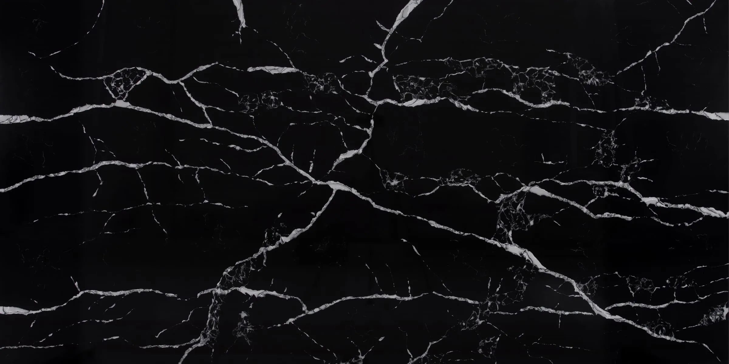 Calacatas Marquina quartz slab, full-surface swatch