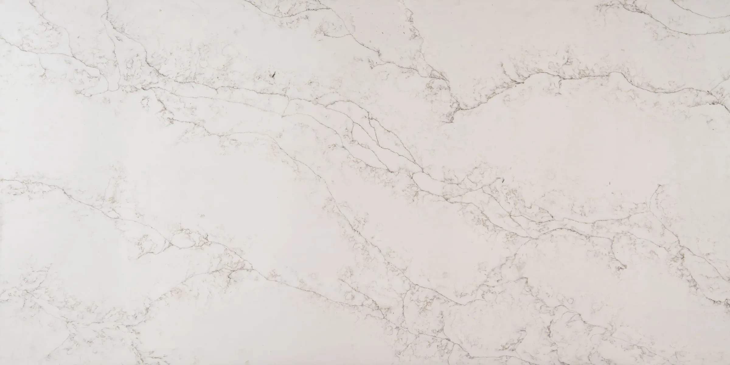 Calacatas Phoenix quartz slab, full-surface swatch