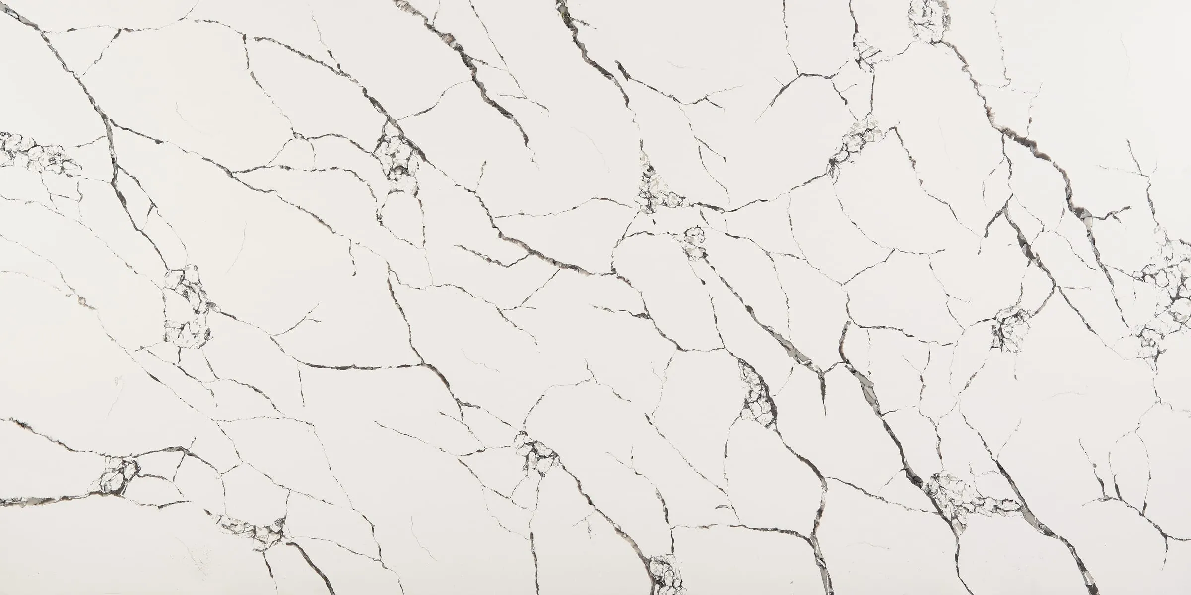 Calacatas Vega quartz slab, full-surface swatch
