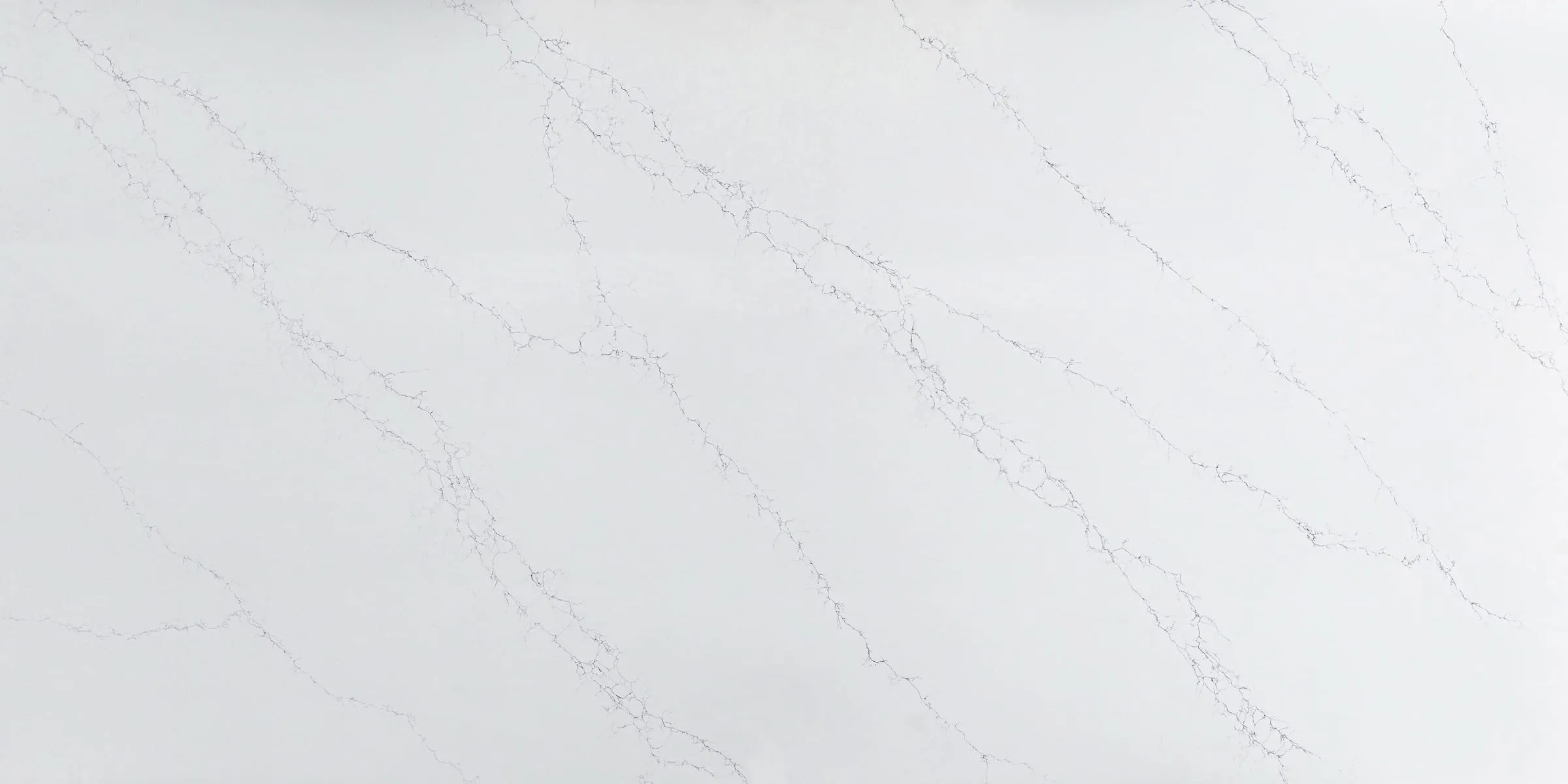Capri Calacatta quartz slab, full-surface swatch