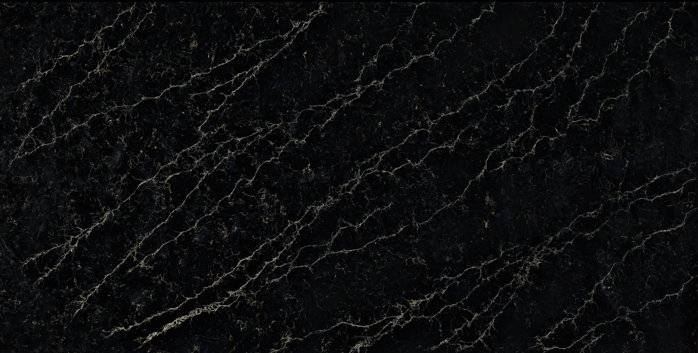 Marmo Black quartz slab, full-surface swatch
