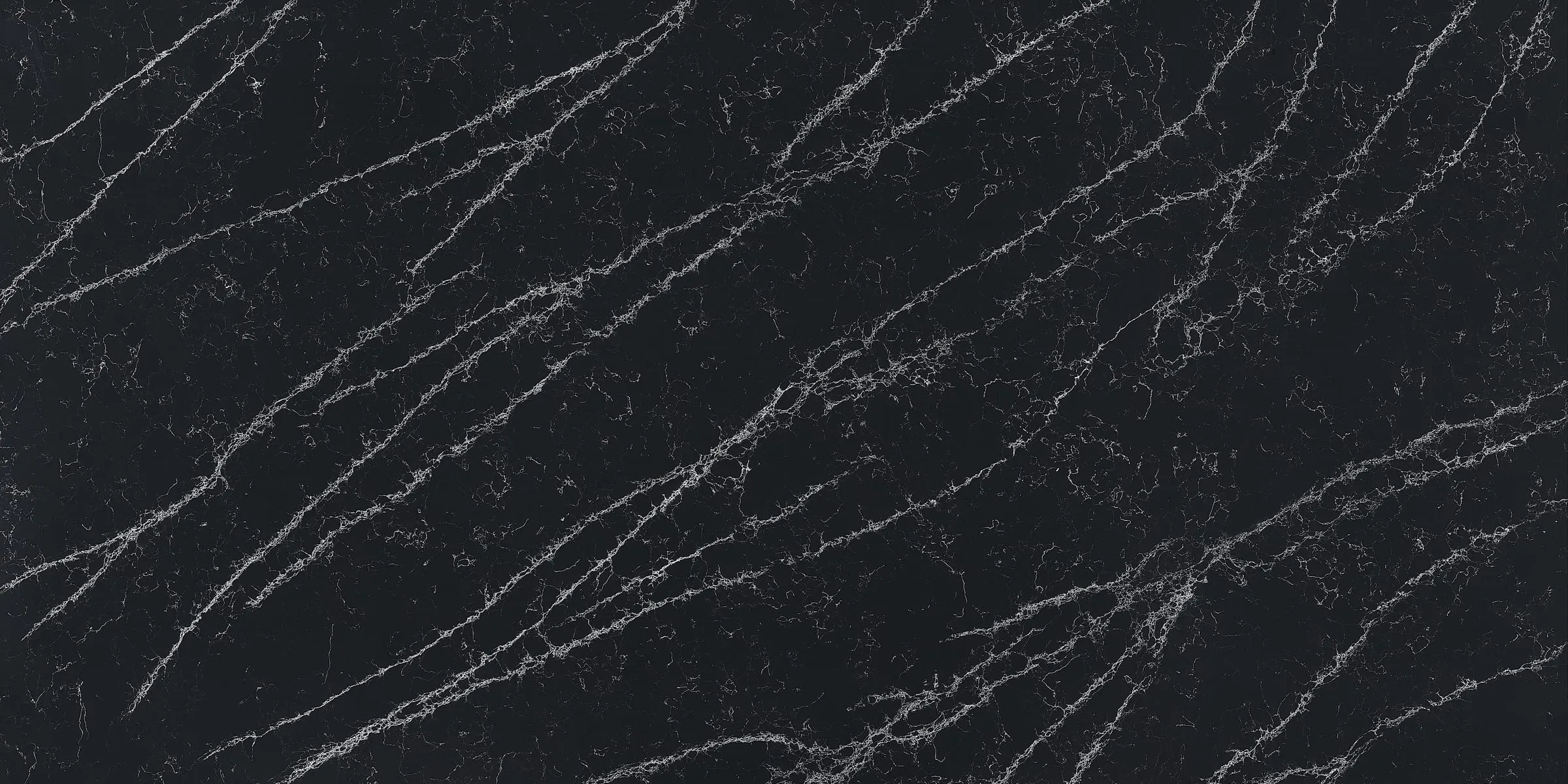Thunder Black quartz slab, full-surface swatch