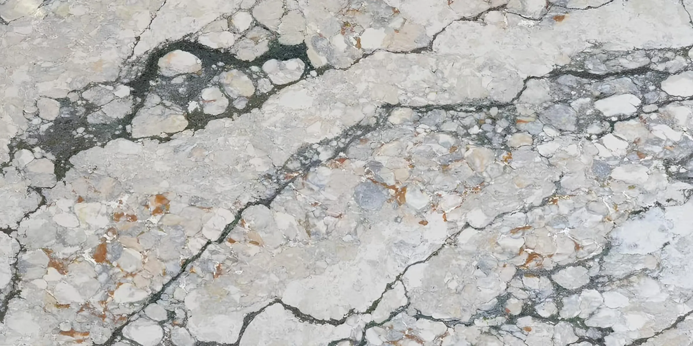 Verde Lumina quartz slab, full-surface swatch