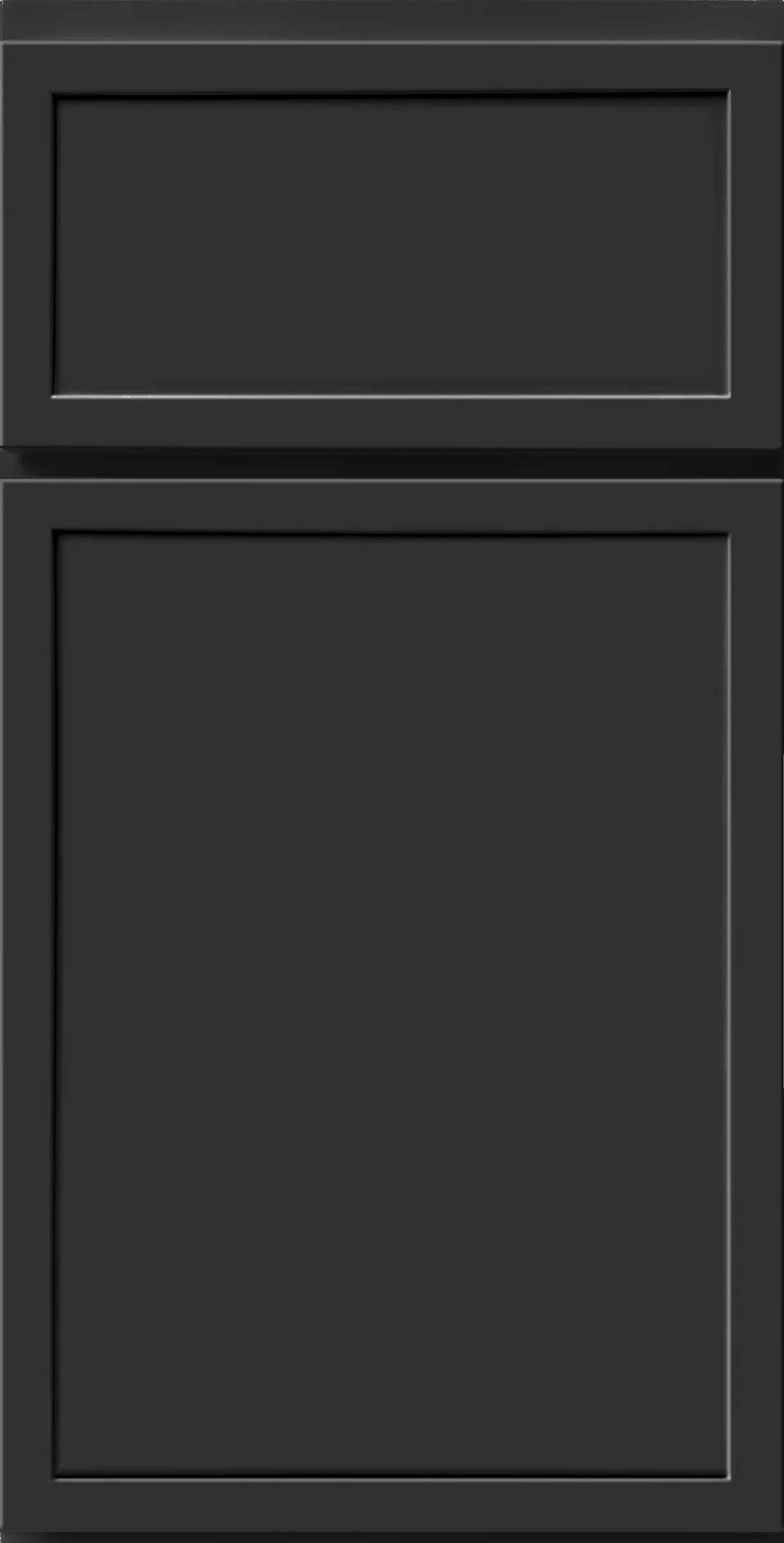 Titan Black framed cabinet door front