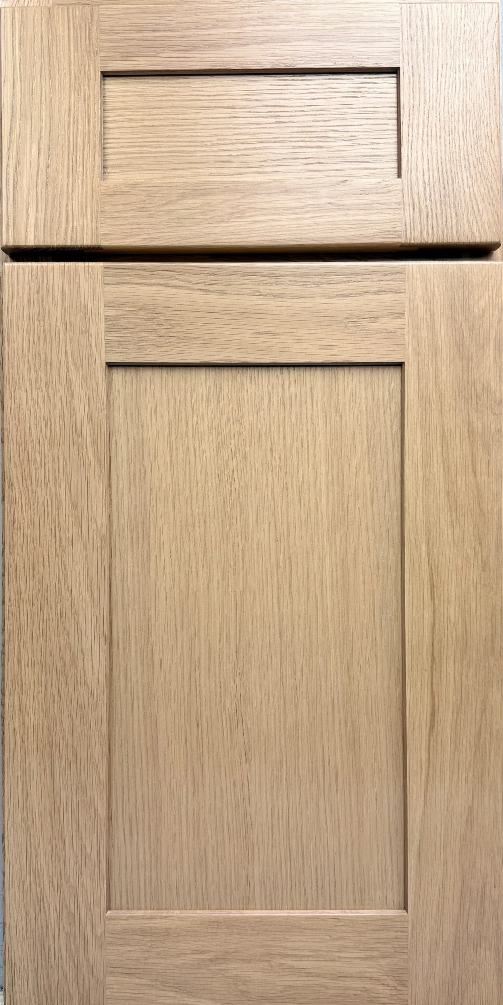 White Oak shaker cabinet door front