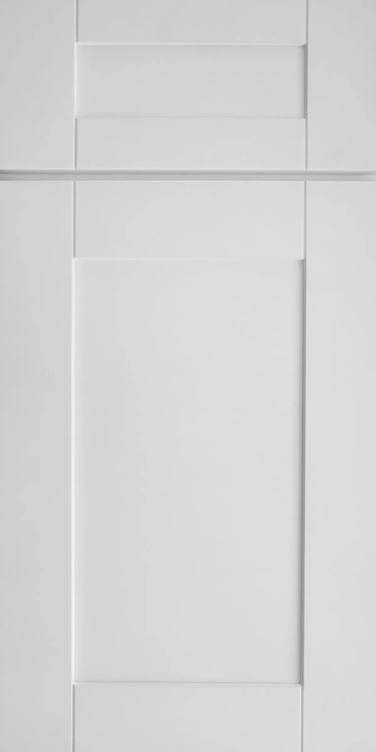 White Shaker cabinet door front
